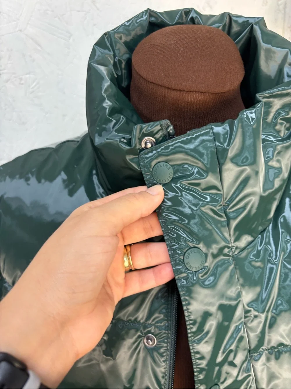 NWT OFFLINE by Aerie Puff Love Green Oversized Vest Size Small